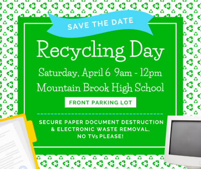 Mountain Brook Document Destruction and Electronic Recycling Day 