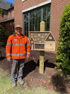 Gary Williams Public Works Employee Constructed the Bee Hotel to Resemble City Hall